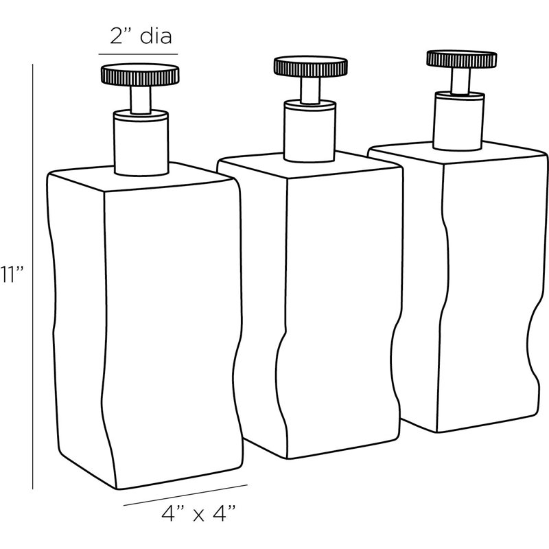 Zerdomo Decanters, Set Of 3