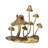 Hareton Cast Iron Gold Mushroom Table Accent