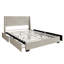 Lit plateforme double avec rangement en velours gris-1073106766-1073106762