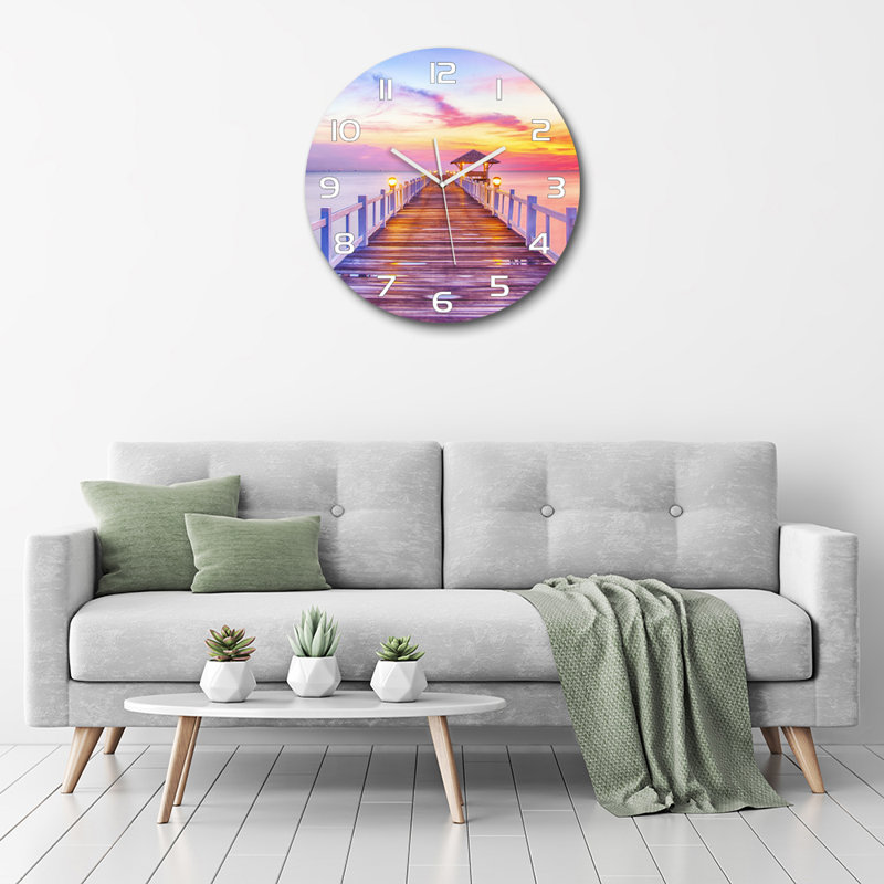 Johnnita Glass Wall Clock