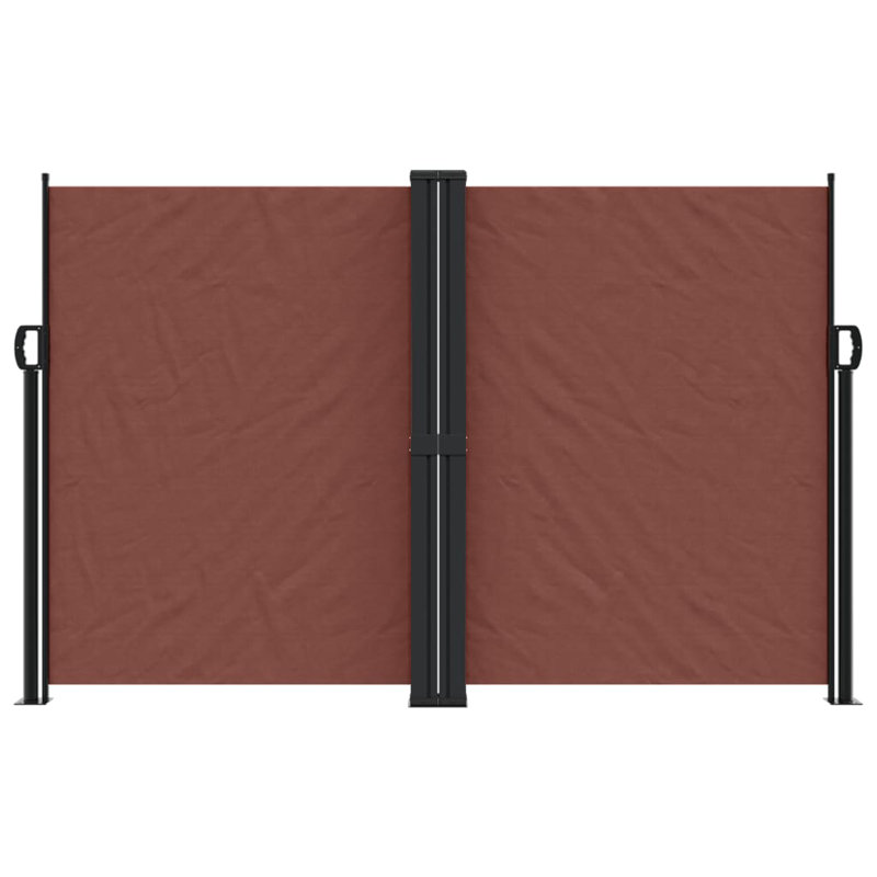 Symple Stuff Retractable Side Awning, Brown, 160cm H x 1200cm W