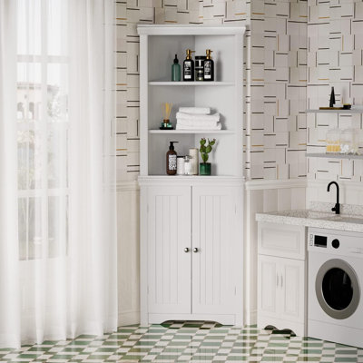 Kamelija Solid Wood Bathroom Cabinet