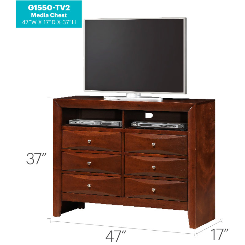 Champetre 47'' W 6 - Drawer Dresser, Cherry