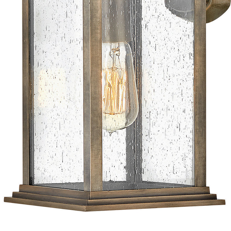 Grant Outdoor Wall Lantern, Bronze, 13.75" H x 7.25" W x 8.25" D