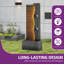 39"H Extra-Large Waterfall Resin Outdoor Fountain with LED Light