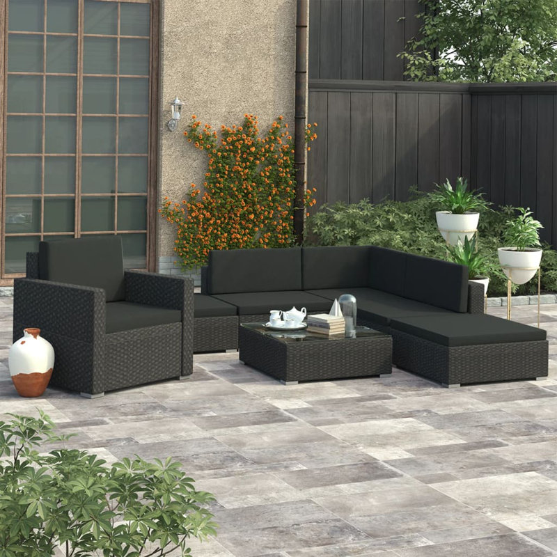 6 Piece Sectional with Cushions