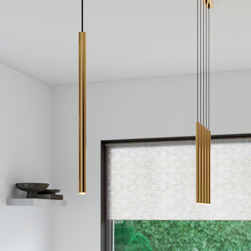 Pastelo 3 - Light Kitchen Island Pendant, Black/Gold