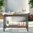 Outdoor Console Table Patio Buffet Bar Storage Organizer 45" Long Wicker Sofa Serving Sideboard Table 2-Shelf Outdoor Bar Table Tall Rectangle Narrow With Adjustable Feet For Entryway Balcony Brown