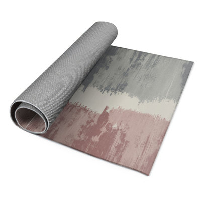 Tapis intérieur et extérieur gris Watercolor