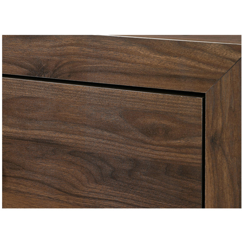 Mobilier de chambre rustique à 1 tiroir 4 tiroirs avec quincaillerie en métal rustique cerisier brun rustique