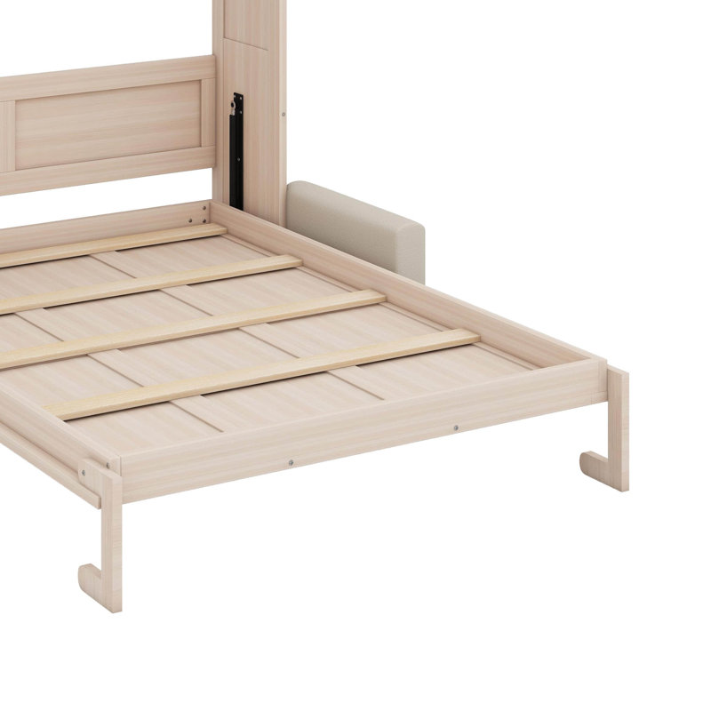 Grand lit escamotable avec canapé et DEL
