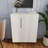 Modern White Sideboard Cabinet with Gold Handles for Kitchen, Dining Room Furniture Organizer