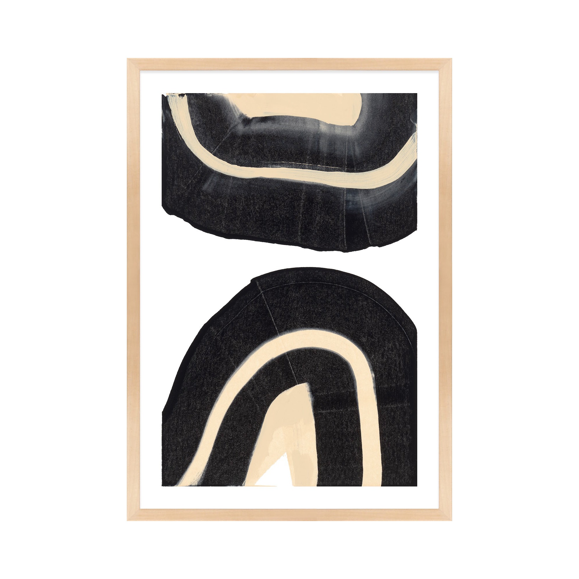 Passages 3 by Andrea Stokes, 14" W x 20" H, Maple Framed