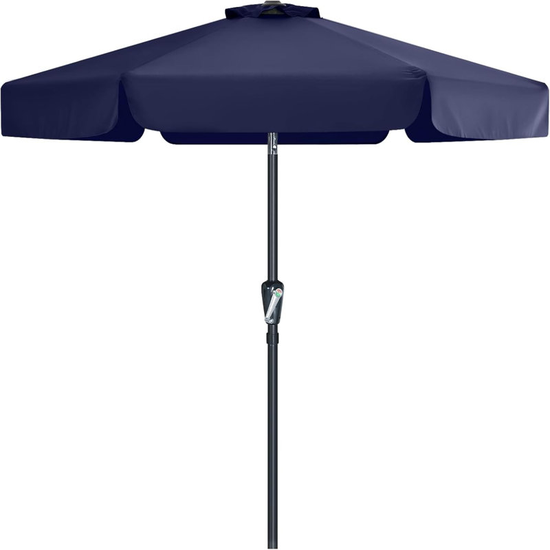 Cania Tilt Market Parasol, 203cm H x 230cm W x 230cm D, Navy
