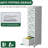 Vertical File Cabinet With 5 Drawers, Wheels For Easy Movement, Metal Storage A4/Letter/Legal Size Documents, White, 17.71"D*15.3"W*63.11"H, Secure Lock, All - Steel Build Construction-1678251791