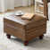 Djuana Transitional 27" Leather Ottoman with Storage
