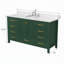 Meuble-lavabo en bois massif de 60 po avec lavabo simple, conception moderne, tiroirs à fermeture en douceur, stabilité structurelle et meuble-lavabo compact de 60 po, lavabo intégré, glissières, fonctionnement silencieux