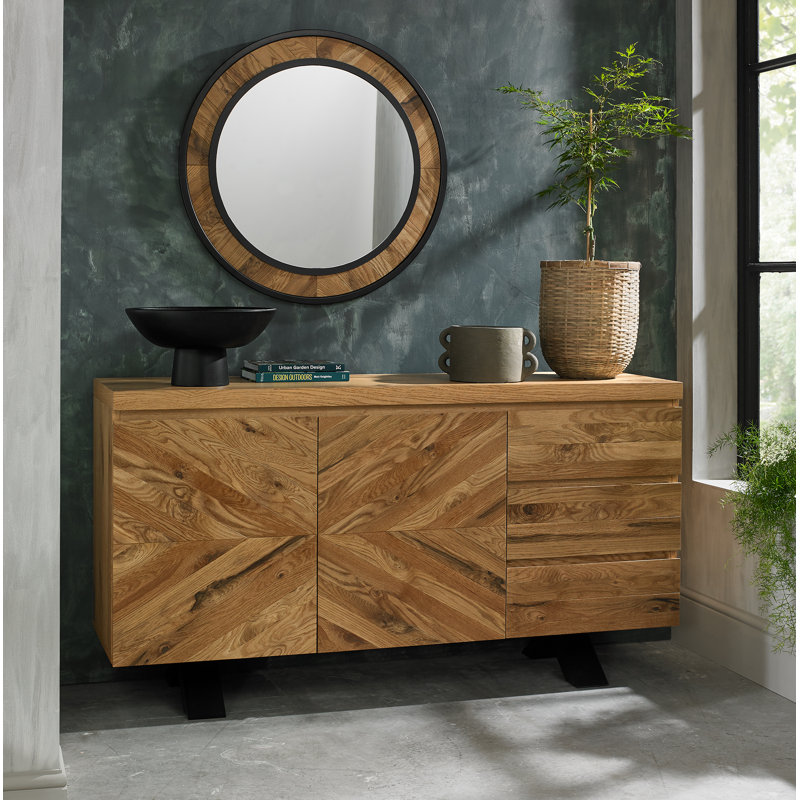 Hiram 158cm Sideboard, Rustic Oak