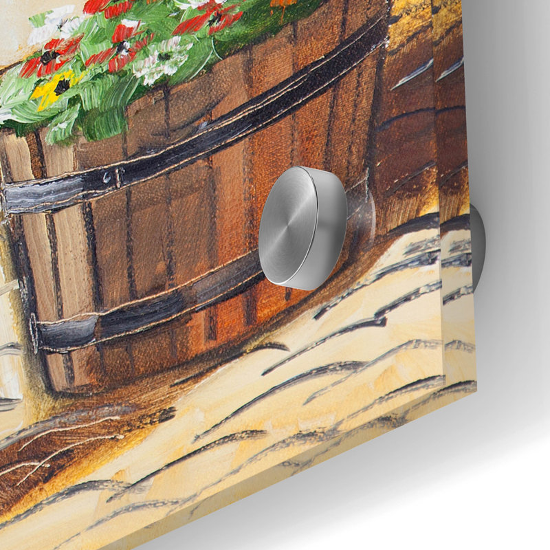Art mural en verre Winston Porter «Wine & Music» par Ronald West, H 24 po x l 24 po x P 0,2 po