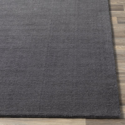 Crowe Wool Charcoal Gray Performance  Area Rug