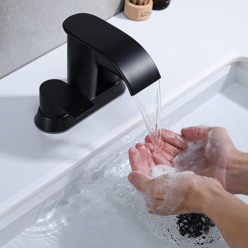Widespread 2-handle Bathroom Faucet with Drain Assembly