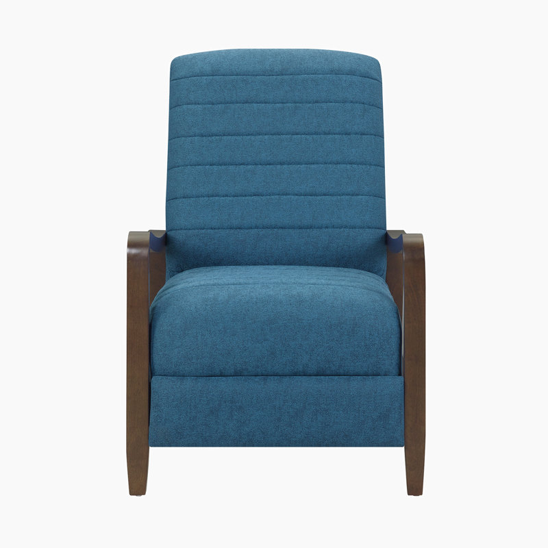 Fauteuil l 27 po, Mélange de lin bleu marine