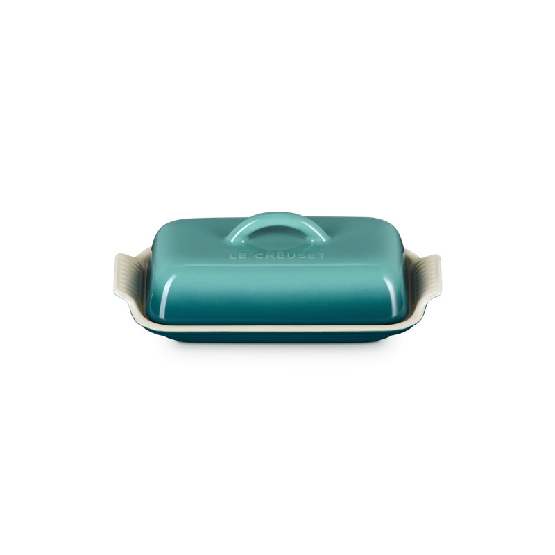 Le Creuset Stoneware Heritage Butter Dish, Blue Riviera