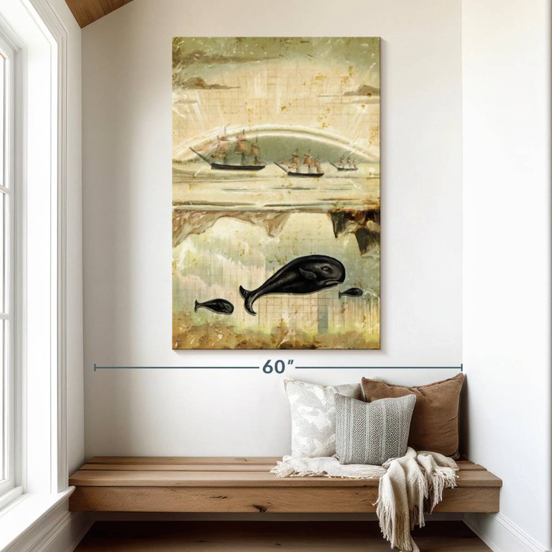 Brampt Paper Whale, 51" H x 34" W