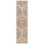 Ikat Handmade Tufted Wool Ivory / Brown Area Rug-1598649815