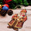 Ornements en bois de père Noël en forme d'ours en peluche par G. Debrekht
