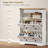 Shoe Cabinet with 2 Flip Drawers, Narrow Shoe Storage Cabinet, White-976947825