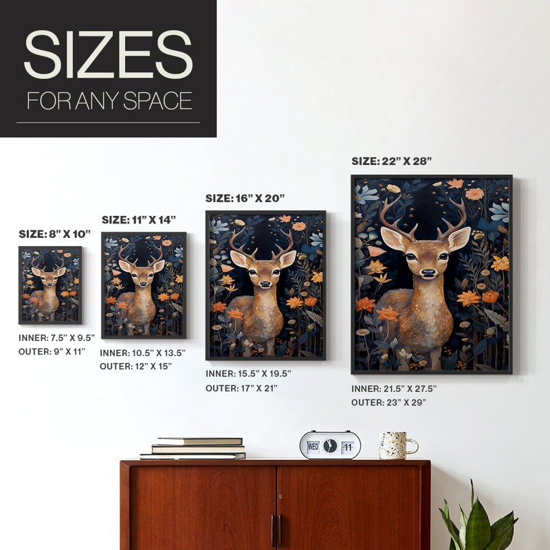 ANIMALS Series CDLxxi - reproduction encadrée de qualité supérieure - prête à être accrochée - aucun clou requis