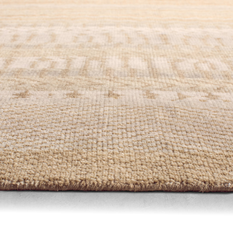 Jaipur Living Roza LIB16 Handknot Ikat Yellow/Tan Area Rug (12'X15'), Rectangle 6' x 9'