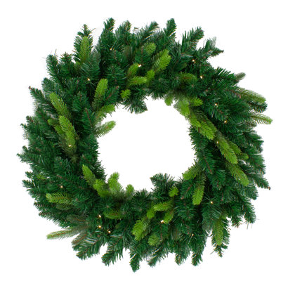 Pre-Lit Gunnison Pine Artificial Christmas Wreath - 48-Inch Clear Lights