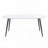 Extendable Round Pull-Out Dining Table - MDF Top with Black Metal Legs