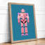 Friendly Pink Robot Modern - Print-1200596868-1200596870