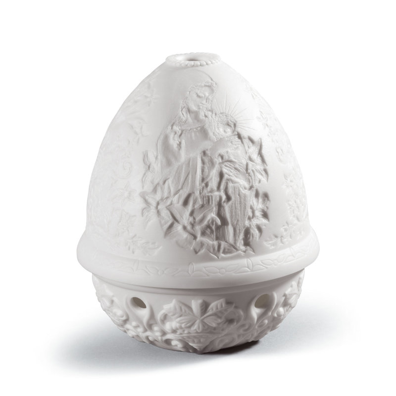 Madone des fleurs 4,72 "lumière de fantaisie Lithophane
