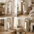 Arched Solid Wood Full Length Mirror-202688362