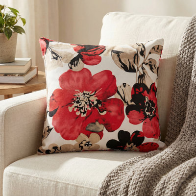  Flower Velvet Throw Pillow