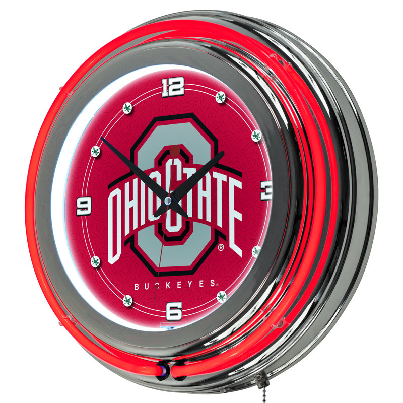 Horloge murale 12" team NCAA, Ohio State