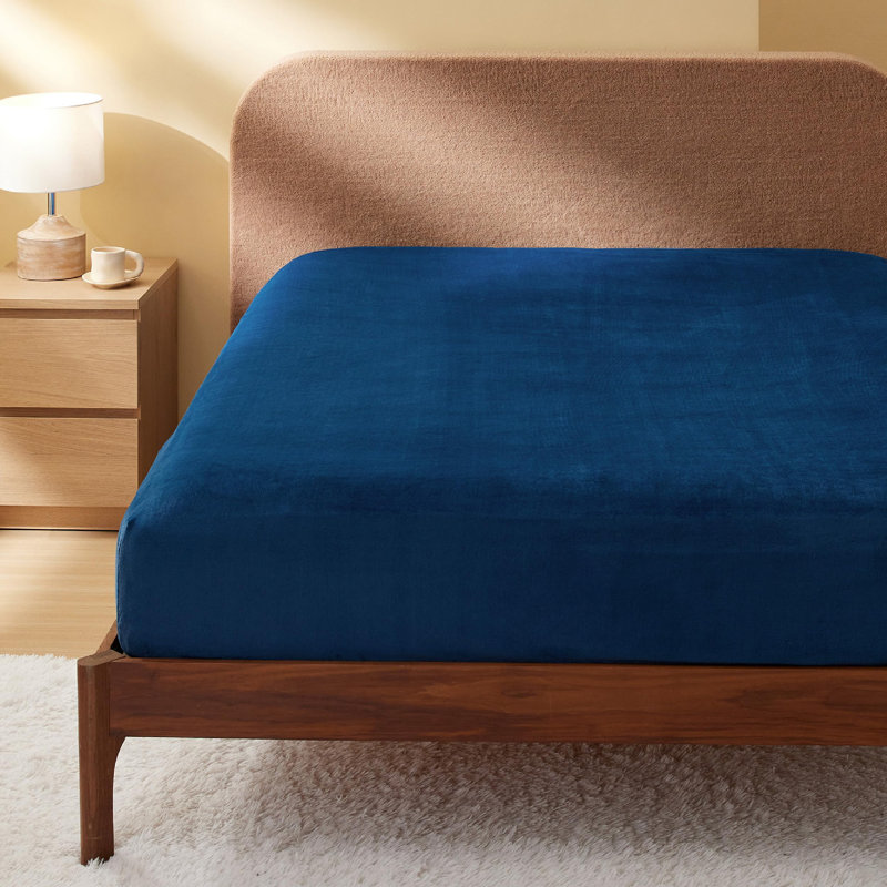 Drap-housse en polaire, Drap-housse de taille double, Bleu très foncé