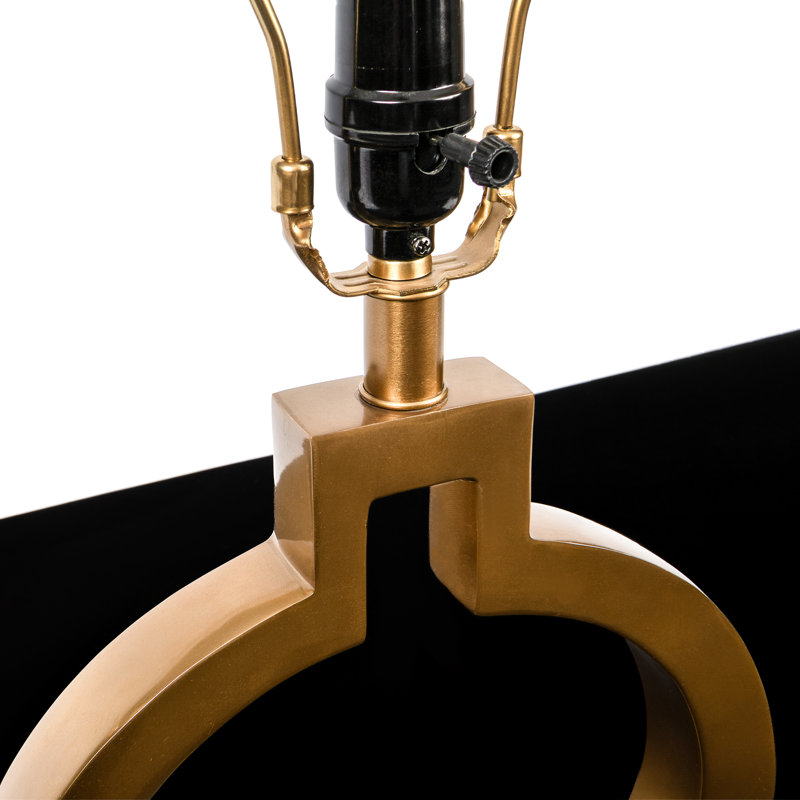 Traditional Open Circle Antiqu/Marble Table Lamp