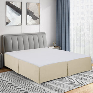 Ultra Soft Microfiber Bed Skirt - Easy Fit With 14" Tailored Drop - Hotel Quality, Shrinkage & Fade Resistant - Bed Cover
