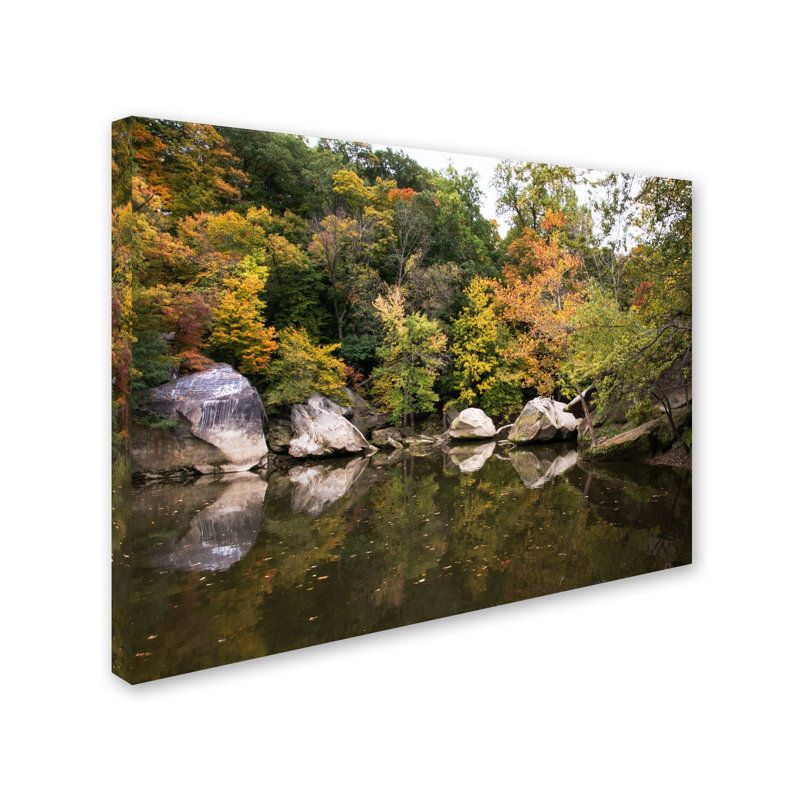 Graffiti Fall par Kurf Shaffer - reproduction de photo sur toile, H 35 po x l 47 po x P 2 po