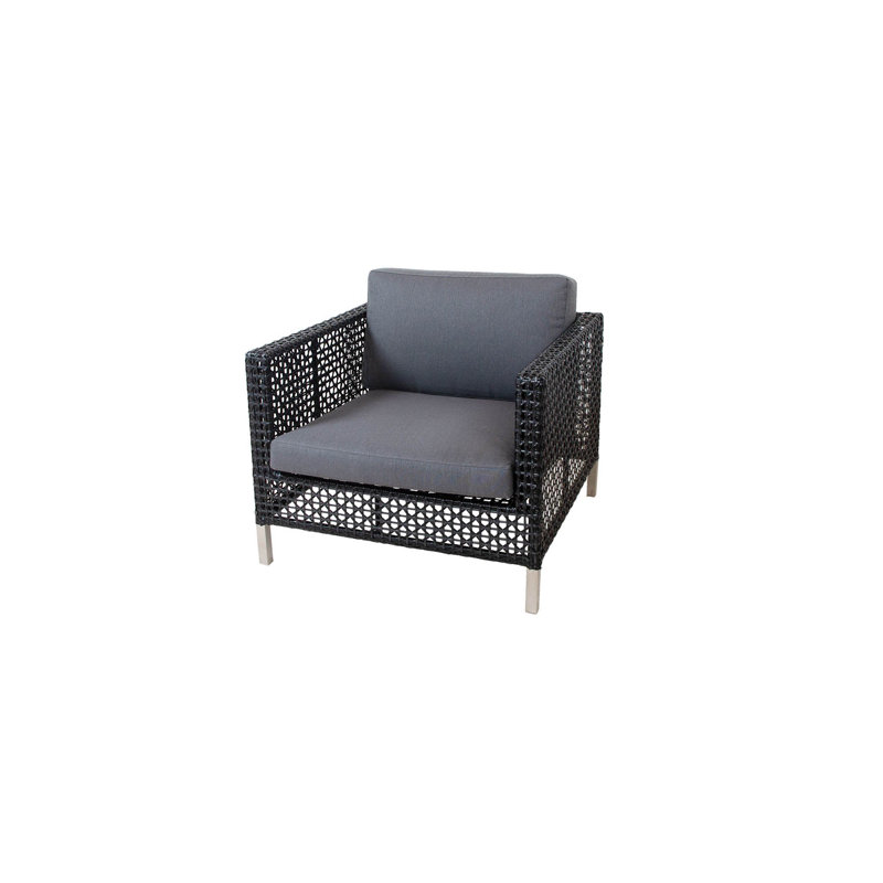 Connect Lounge Patio Chair, Dark Gray