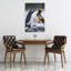 King Penguin Embrace Abstract Contemporary Bird Penguin Landscape Nature Wall Art Print 1 Piece Wrapped Canvas Wall Art-1855174704