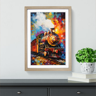 Train Abstract - Framed Print