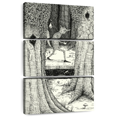 À travers la forêt