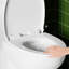 Toilette économiseur d'eau 1,28 po, conception allongée et confortable, siège, chasse d'eau de 1000 grammes, blanc brillant 003S, appareil de salle de bain au sol, hauteur latérale, score de chasse d'eau, fixation brillante