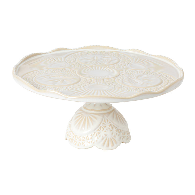 Cristal Stoneware Cake Stand